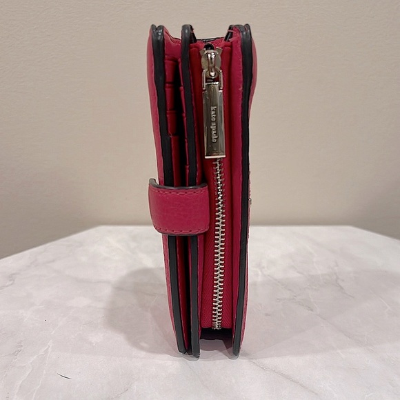 🔥NWOT Kate Spade Pink Wallet Compact Leather Accessory🔥 - Picture 6 of 7